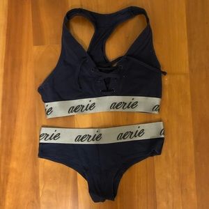 Aerie Dark Blue Thick Banded Set